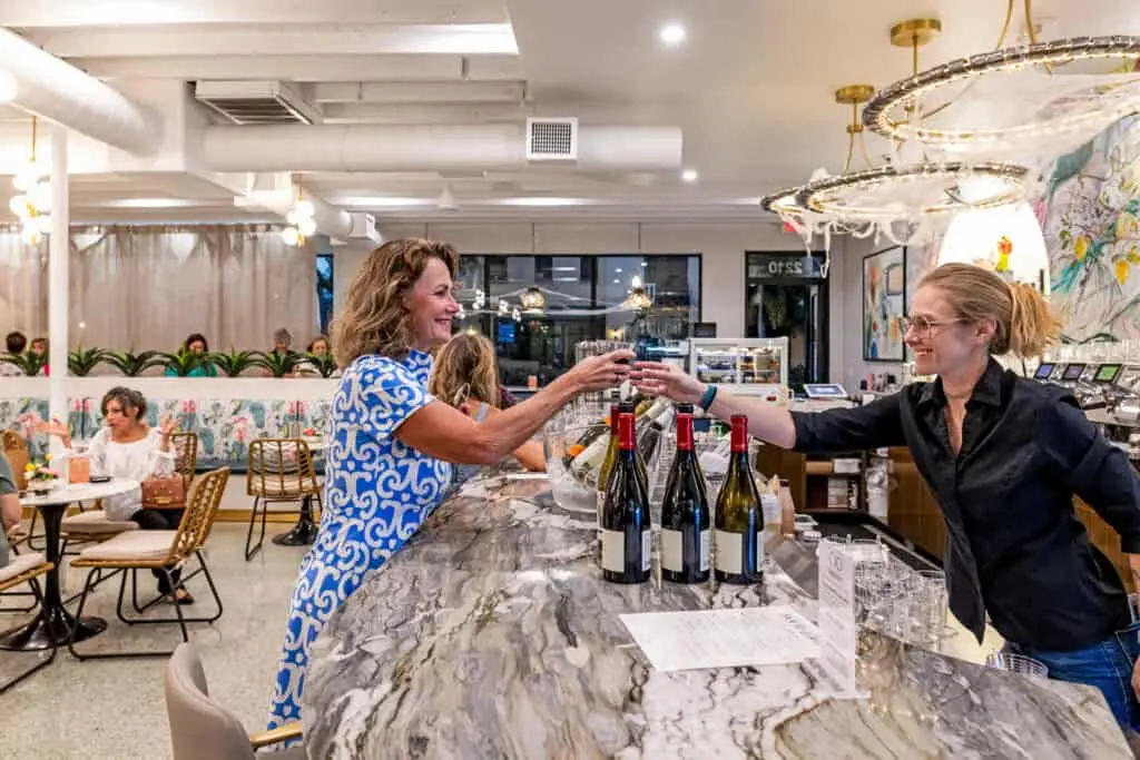 Private event serving wine at Pour and Decor cafe and event venue space St Petersburg FL
